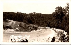 Real Photo Postcard Mountain Road Highway 16 Kerrville, Texas