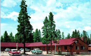 GRAND LAKE, CO Colorado   WESTERN BRANDS MOTEL c1950s  Cars   Roadside  Postcard