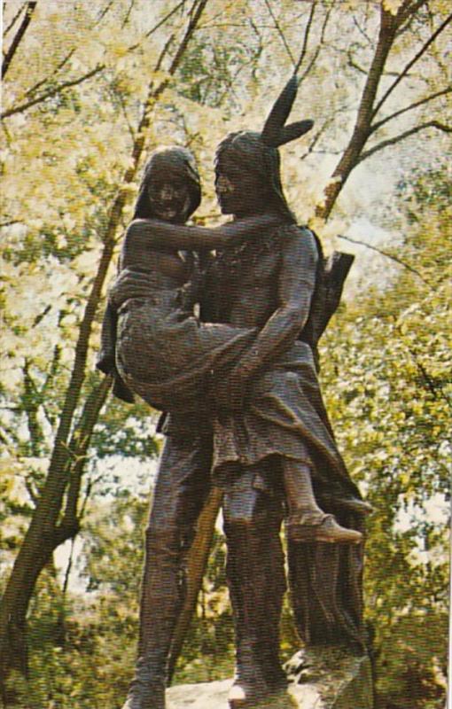 Minnesota Minneapolis Minnehaha and Hiawatha Statue Minnehaha Park