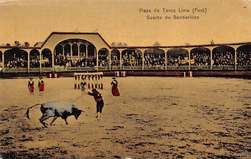 Plaza de Toros Lima (Puru), Tarjeta Postal, Bullfighting Unused 