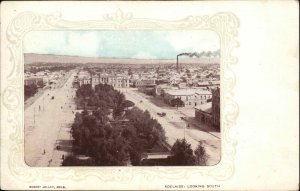 Adelaide Australia Looking South Fancy Border c1905 Postcard