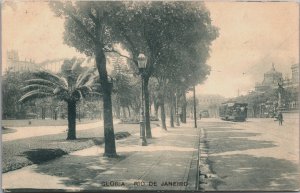 Brazil Glória Rio De Janeiro Vintage Postcard C164