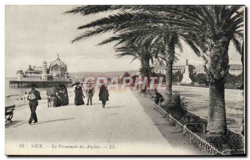 Old Postcard Nice Promenade des Anglais