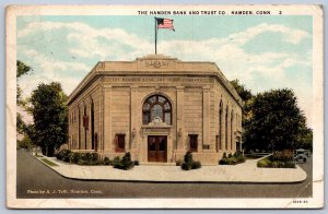 K44/ Hamden Connecticut Postcard c1920s Hamden Bank & Trust Co 362