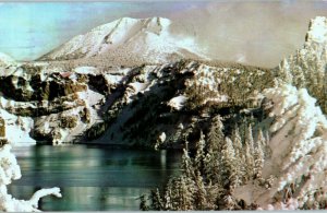 Mount Scott Crater Lake National Park California Postcard 1971