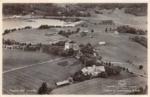 LAXARBY SWEDEN AERIAL PHOTO POSTCARD c1947