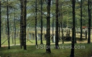 Rustic Bridge, Whalom Park - Fitchburg, Massachusetts MA