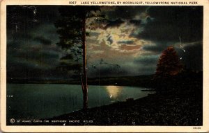 Yellowstone National Park Lake Yellowstone By Moonlight Curteich