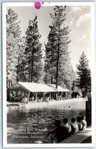 c1910s Blairsden, CA Swimming Pool RPPC Feather River Inn Real Photo Hotel A131