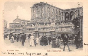 Scheveningen Holland Netherlands Kurhaus Terras Vintage Postcard AA67964