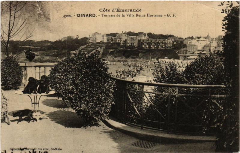 CPA Cote d'emeraude - Dinard - Terrasse de la Villa Reine Hortense (584526)