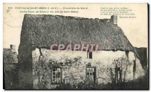 Old Postcard Environs de Saint Meen Chaumiere Botrel situated road Dinan