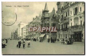 Old Postcard Ostend The Central Digue