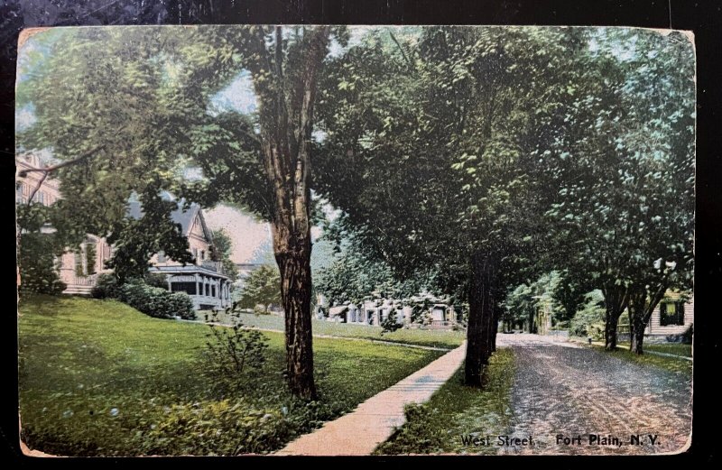 Vintage Postcard 1907-1915 West Street, Fort Plain, New York