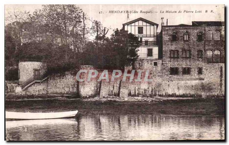 Old Postcard Hendaye La Maison Pierre Loti