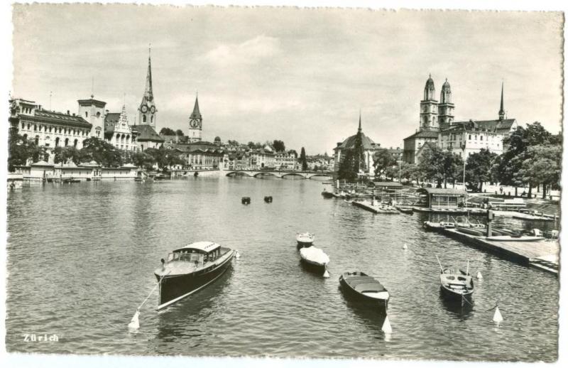 Switzerland, Zurich, unused real photo Postcard