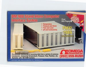 Postcard OM 900 Stand Alone Computer Interface System Omega Engineering CT USA