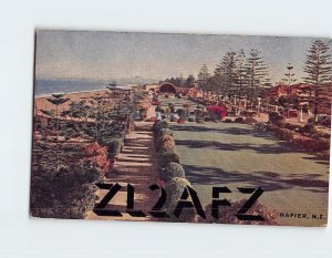 Postcard ZL2AFZ Napier New Zealand