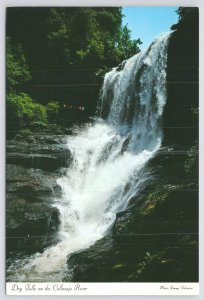 North Carolina~Photo Of Dry Falls On The Callasaja River~Continental Postcard