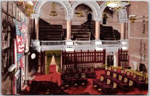 State Chamber State Capitol Albany New York NY Interior View Postcard