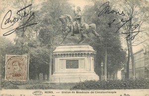 Belgium Mons statue de Baudoin de Constantinople