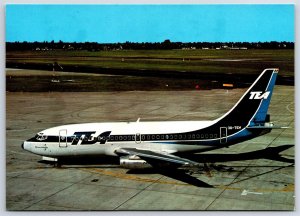 Airplane Postcard TEA France Airlines Boeing 737-2MB at Dusseldorf CZ5