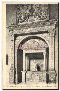 Postcard Ancient Tomb of Dol & # 39eveque Thomas James