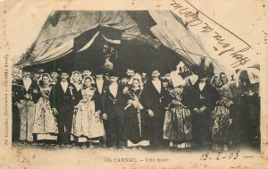 France Carnac wedding scene 1903 postcard