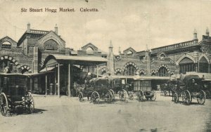 PC CPA INDIA, SIR STUART HOGG MARKET, CALCUTTA, Vintage Postcard (b13693)