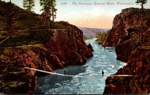 Washington Spokane The Narrows On The Spokane River