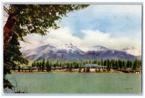 c1950's Jasper Park Lodge Canadian National Railways Alberta Canada Postcard