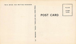 Brandon Vermont 1940s Postcard Park Street