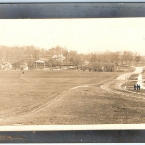 c1910s Unknown Campus Birds Eye RPPC HBMU? Field Houses Real Photo Postcard A125