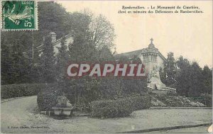 Old Postcard Rambervillers The Monument Cemetery Eleve in Memory of Defenders...