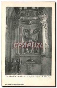 Old Postcard Only Mecrin panel of & # 39Eglise intact