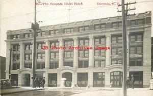 NY, Oneonta, New York, RPPC, Oneonta Hotel Block, 1911 PM, Photo No 85