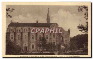 Old Postcard Monastery of St. Mary of La Pierre qui Vire Both monasteries