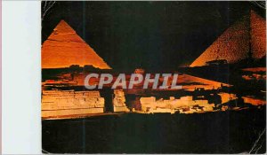 Modern Postcard Giza The Nocturnal Magic near the Pyramids