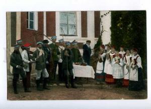 191780 WWI POLAND occupation type Vintage german postcard