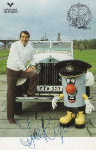 Ted Rogers Official 3-2-1 Hand Signed Cast Card & Dusty Bin