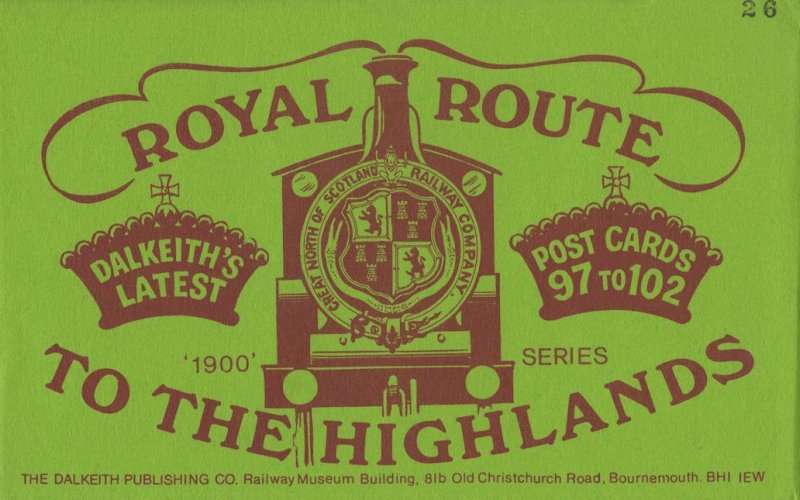 Royal Route To The Highlands 6x Scottish Railway Postcard s