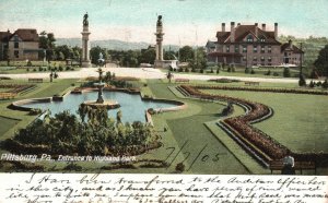 Vintage Postcard 1905 Entrance To Highland Park Pittsburgh Pennsylvania PA