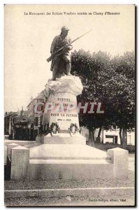 Old Postcard Vittel The monument of soldiers graves vitellois honor field