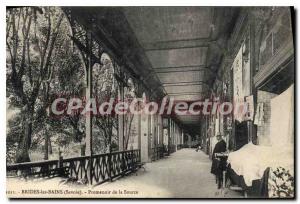 Old Postcard Brides les Bains Savoie Promenoir of the Source