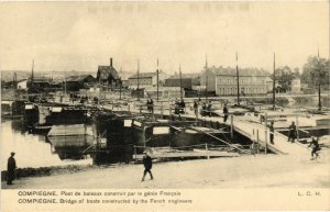 CPA Compiegne- Pont de bateaux FRANCE (1008885)