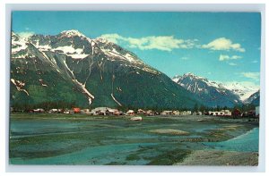 Vintage Aerial View Of Valdez Alaska Postcard P135E