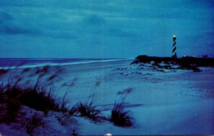 North Carolina Outer Banks Showing Cape Hatteras Lighthouse At Night