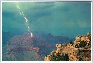 c1980s Grand Canyon, AZ Storm Lightning Strike Bolt Stunning Photo 4x6 Print M10