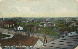 Wheelock Postcard Bird's Eye View Vandalia MO South East Ralls County