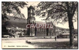 Postcard Neuchatel Old Catholic Church